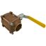 2" Solder 3-Piece Ball Valve w/ Stainless Steel Vented Ball & 2-1/4" Stem
