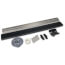 36" StreamLine Job-Adjustable Linear Shower Drain, 2" ABS Connection, Slotted Strainer & Test Plug