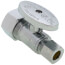 1/2" Nom Compression (5/8" OD) x 3/8" OD Compression Straight Stop Valve - No Lead (Chrome)