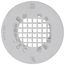 2" PVC Shower Drain w/ Snap In 18 Gauge Strainer