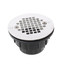 2" ABS Solvent Weld Shower Module Drain w/ Screw-On Stainless Steel Strainer (Hub)