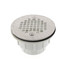 PVC Solvent Weld Shower Module Drain w/ Screw-on Stainless Steel Strainer
