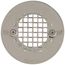 PVC Solvent Weld Shower Module Drain w/ Screw-on Stainless Steel Strainer