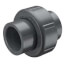 16mm x 1/2" PVC Sch. 80 Transition Union With FKM O-Ring Seal (S x S)