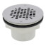 2" PVC Shower Module Drain w/ Snap-In Strainer (Slip-Fit/Solvent Weld)