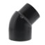 1/2" PVC Schedule 80 45° Street Elbow (Spigot X Socket)