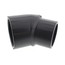 3" PVC Schedule 80 45° Street Elbow (Spigot x Socket)