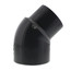 3" PVC Schedule 80 45° Street Elbow (Spigot x Socket)