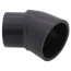 4" PVC Schedule 80 45° Street Elbow (Spigot x Socket)
