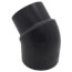 4" PVC Schedule 80 45° Street Elbow (Spigot x Socket)