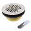 2" Shower Drain Brass Body w/ Snap In 18-Gauge Strainer
