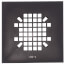 4-1/4" Square Snap-In Strainer PVD Matte Black Finish