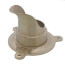 3" G-O-N Glue On Nozzle and Escutcheon (Cast Nickel Brass)