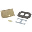 Brass Duplex Cover Plate for Omnibox and Modulink Floor Boxes