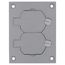 Aluminum Duplex Cover Plate for Omnibox and Modulink Floor Boxes