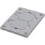 Aluminum Duplex Cover Plate for Omnibox and Modulink Floor Boxes