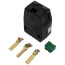 Industrial Grade Angle Plug, 2P, 30A, NEMA TT-30P - Black (125V)
