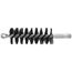 1-3/4" Single Spiral Black Oil Tempered Wire Brush for 2" Flue (8" Total Length)