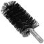2-1/4" Single Spiral Black Oil Tempered Wire Brush for 2-1/2" Flue (8" Total Length)