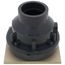 2" x 3" PVC FinishLine Adjustable Sch. 40 Hub Floor Drain, Nickel Bronze Strainer w/ 5-7/8" Square Top and Coring Plug