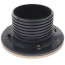 PVC FinishLine Round Adjustable Finish Fixture Floor Drain, Nickel Bronze Strainer w/ 5.5 Top (Hub)