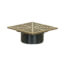 2" PVC FinishLine Square Adj Finish Fixture Floor Drain, 304 SS Strainer w/ 6.5 Top (Hub)