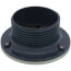 4" PVC FinishLine Round Adjustable Finish Fixture Floor Drain, 304 SS Strainer w/ 6.5 Top (Hub)