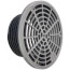 4" PVC FinishLine Round Adjustable Finish Fixture Floor Drain, 304 SS Strainer w/ 6.5 Top (Hub)