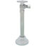 1/2" Copper Solder Angle Valve, 3/8" x 12" Tank Tube with Escutcheon (Chrome)