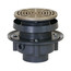 2" PVC FinishLine Round Adjustable Complete Assembly Flashing Floor Drain, Nickel Bronze Strainer w/ 6.5 Top (Hub)
