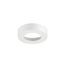 Undermounted Light Housing Round Metal Surface Mount Trim Ring - White