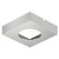 Undermounted Light Housing Square Metal Surface Mount Trim Ring - Silver