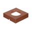 Undermounted Light Housing Square Metal Surface Mount Trim Ring - Copper