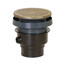 3" x 4" PVC FinishLine Round Adjustable Complete Assembly Floor Drain, Nickel Bronze Strainer w/ 6.5 Top (Hub)