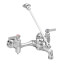 Top Brace Wall-Mount Service Sink Faucet with 6-Inch Vacuum Breaker Spout