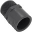 1" x 3/4" PVC Schedule 80 Reducer Male Adapter (MIPT x S)