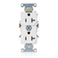 20A Duplex Receptacle/outlet, Self-grounding (White)