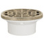 2" x 3" Solvent Weld Round Floor Drain w/ Nickel Bronze Ring & Strainer