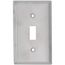 1-Gang Electrical Wall Plate, Non-Magnetic, Toggle Switch (Stainless Steel)