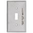 1-Gang Electrical Wall Plate, Non-Magnetic, Toggle Switch (Stainless Steel)