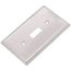 1-Gang Electrical Wall Plate, Non-Magnetic, Toggle Switch (Stainless Steel)