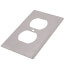 1-Gang Electrical Wall Plate, Non-Magnetic, Duplex Receptacle (Stainless Steel)
