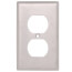 1-Gang Electrical Wall Plate, Non-Magnetic, Duplex Receptacle (Stainless Steel)