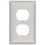 1-Gang Wallplate, Duplex Receptacle (430 Stainless Steel)