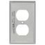 1-Gang Wallplate, Duplex Receptacle (430 Stainless Steel)