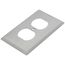 1-Gang Wallplate, Duplex Receptacle (430 Stainless Steel)