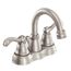 Traditional Spot Resist Brushed Nickel 2 Handle High Arc Bathroom Faucet, WS84003SRN