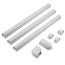 3.5" White Wall Duct Kit - LDK92W (12 Ft Kit)