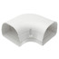 3.5" 90° Flat Elbow - LK92W (White)