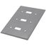 3-Gang Wall Plate, Toggle Switch, Device Mount (430 Stainless Steel)